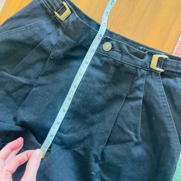 Vintage Newport News High Rise Black Shorts 100% Cotton - Picture 6 of 11
